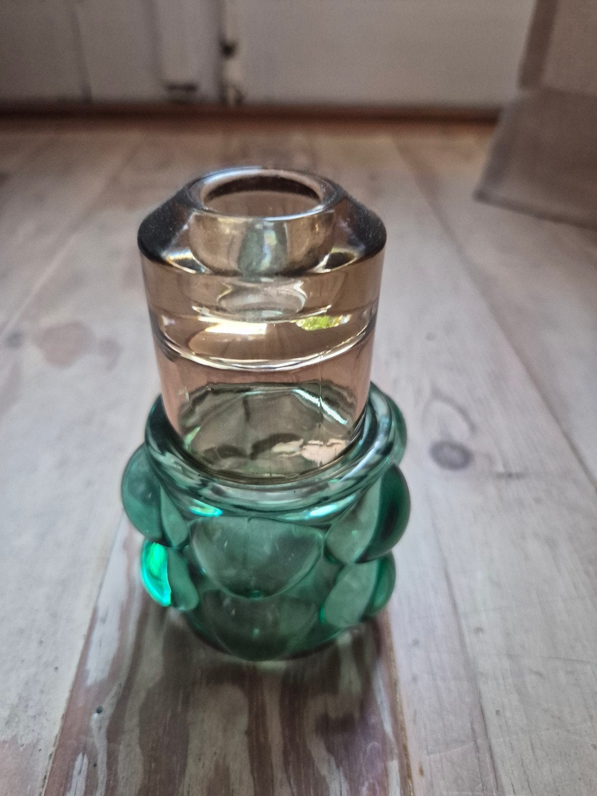 Glazen kandelaar, Huis en Inrichting, Ophalen, Gebruikt, Glas, Kandelaar