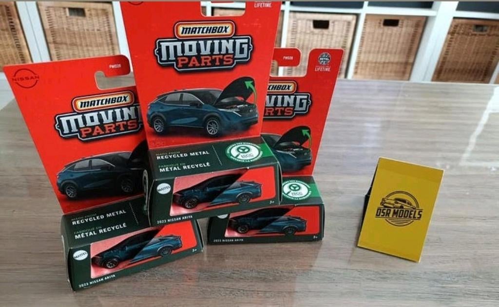 1:64 Matchbox moving parts Nissan Ariya, S, Auto, R, Nieuw