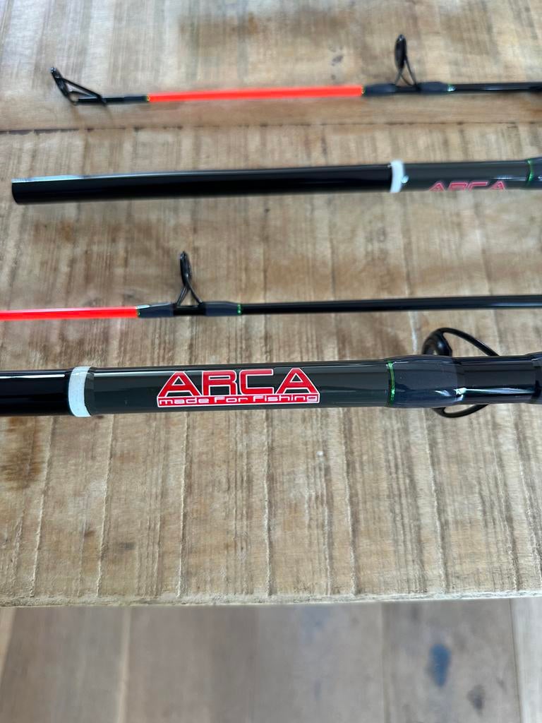 Nieuwe Arca Nordic boothengels + molens + lijn, div soorten, Watersport en Boten, Hengelsport | Zeevissen, Ophalen of Verzenden