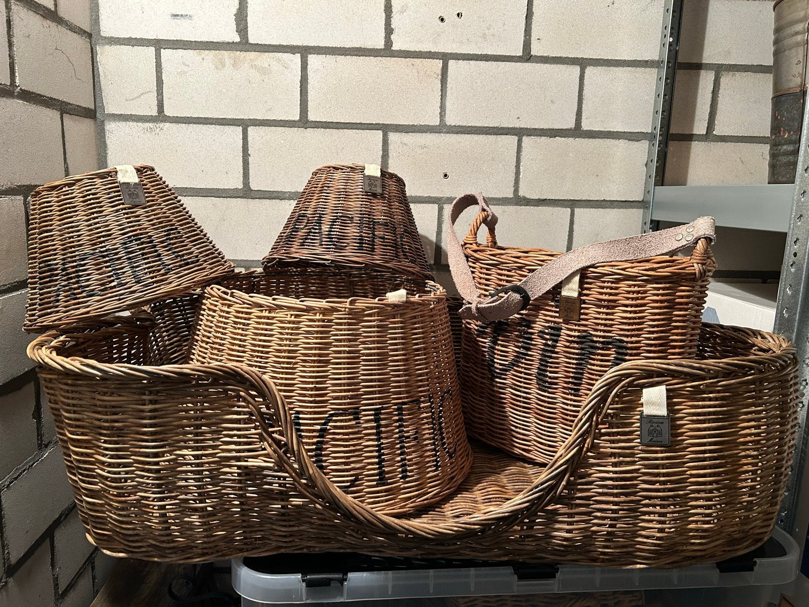 Riviera Maison Rattan items, Ophalen, Natuurlijk materiaal, Bruin, Landelijk