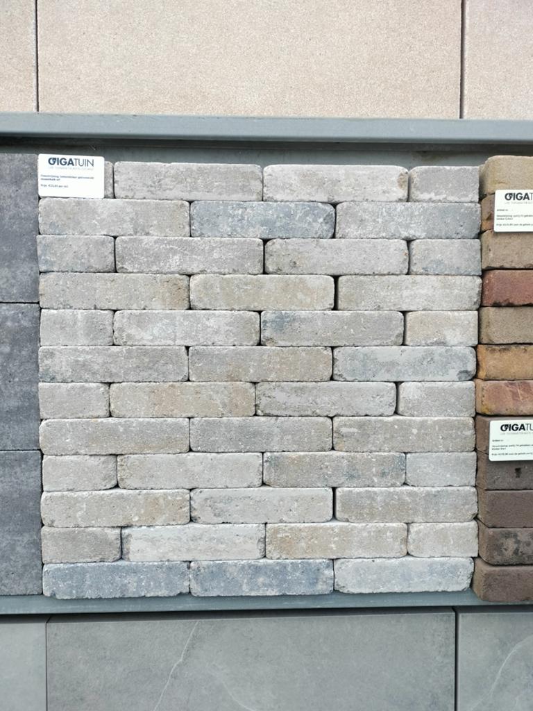 Betonklinker getrommeld musselkalk, Ophalen, Klinkers, Nieuw, 10 m² of meer