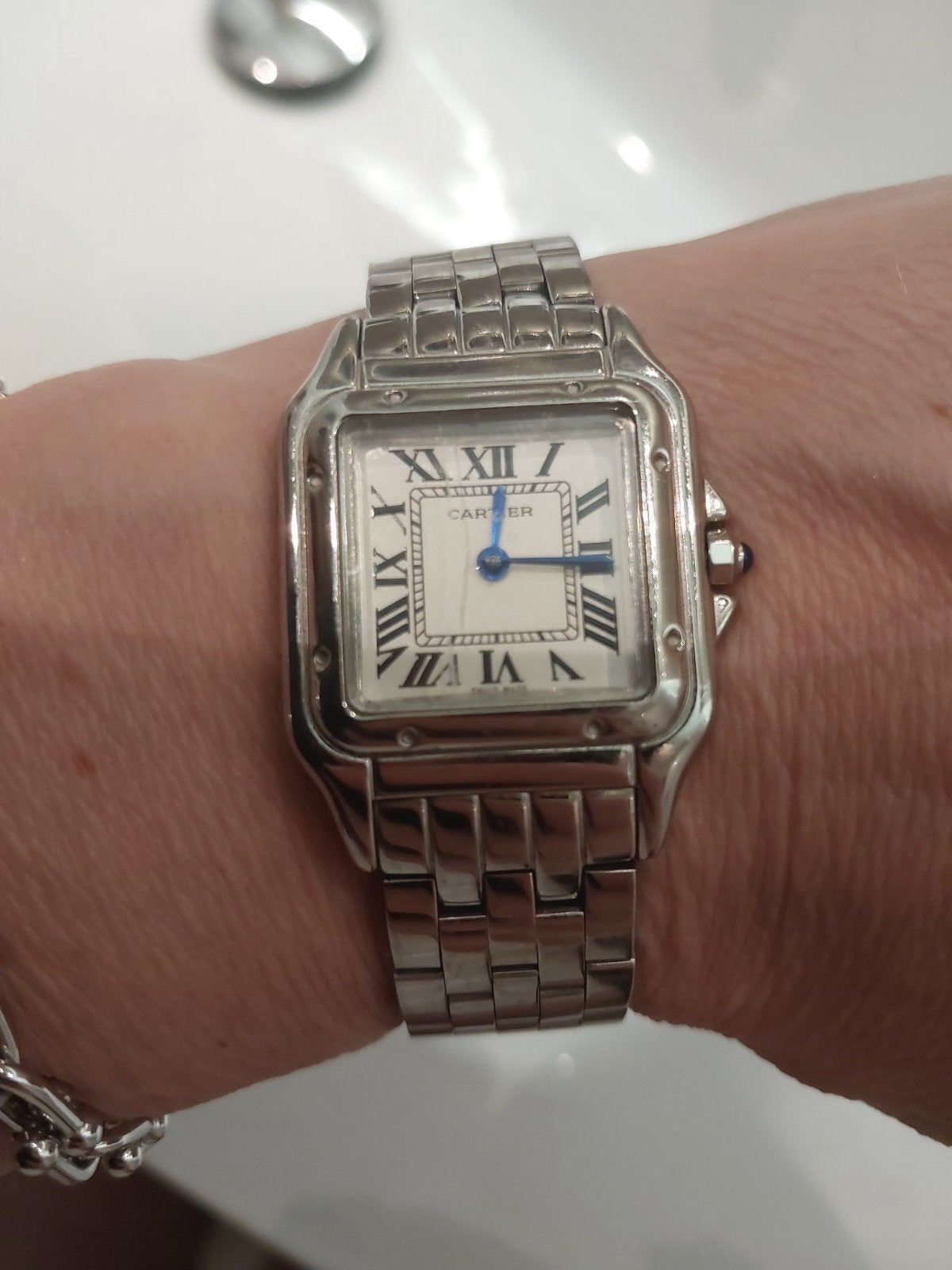 Horloge dames., Ophalen of Verzenden, Gebruikt, Staal, Overige merken