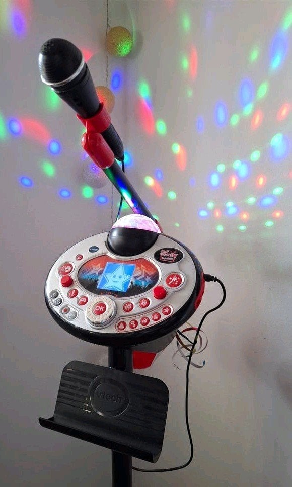 VTech Kidi Super Star Lightshow Karaoke Microfoon, Ophalen, Gebruikt, Complete set