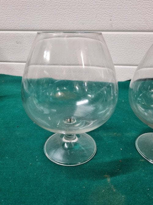 Cognacglas groot twee stuks, Ophalen of Verzenden, 'T Olde Gre-j, Info@toldegrej.nl, Endepoelstraat 20f Didam