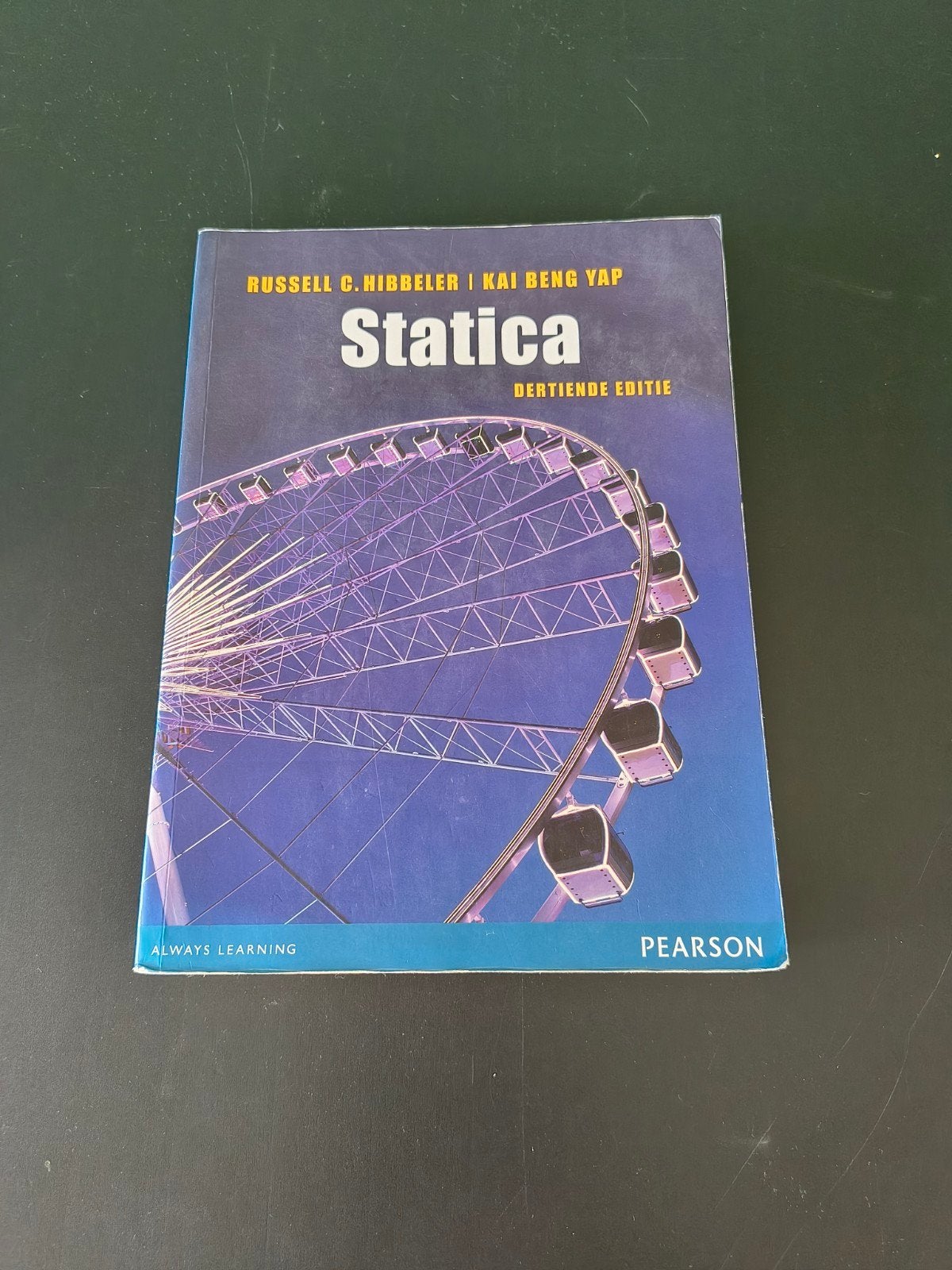 Statica - Dertiende editie - Russell C. Hibbeler, Boeken, Russell C. Hibbeler | Kai Beng Yap, Zo goed als nieuw, Beta, HBO
