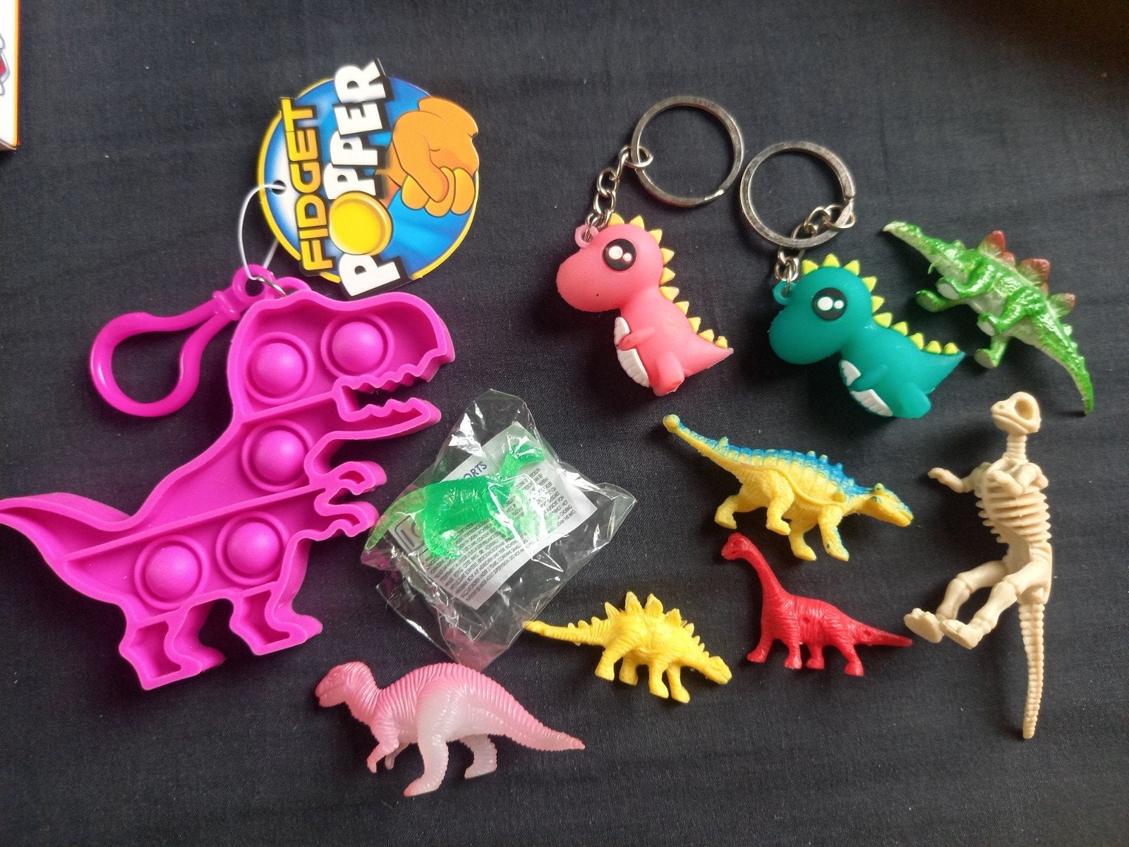 Dinosaurus Pop It Sleutelhangers & Poppetjes Set, Ophalen of Verzenden