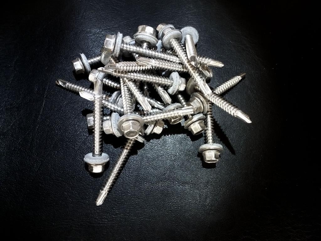 400 Nieuwe zelfborende 42 mm ZK schroeven met EPDM ring., Ophalen, Schroeven, Nieuw, Minder dan 50 mm