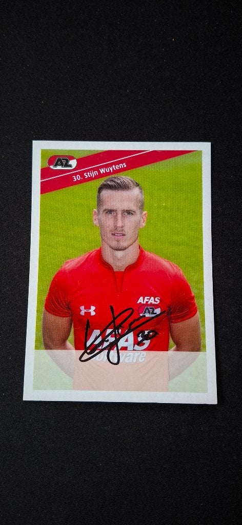 Spelerskaart met handtekening; Stijn Wuytens AZ PSV Heracles, Ophalen of Verzenden, Nieuw, AZ, Spelerskaart