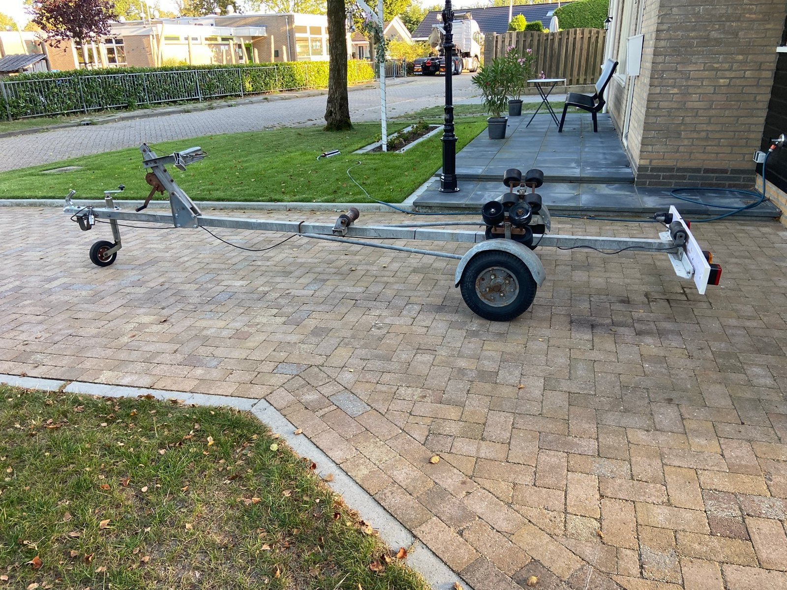 Boottrailer met nieuwe wiellagers en koppeling, Ophalen, Gebruikt