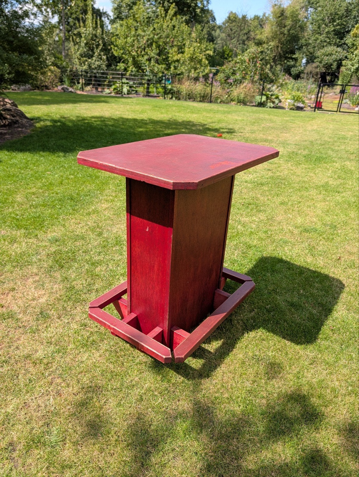 Robuuste statafel - 100x70 cm blad, 113 cm hoog, Ophalen of Verzenden, Gebruikt