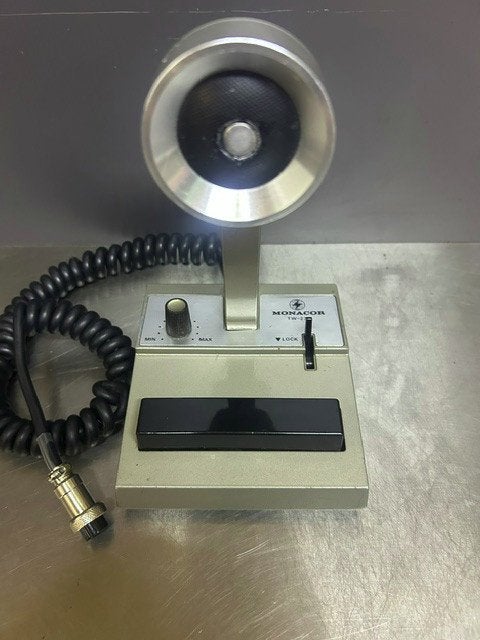 Monacor TW-232  Versterkte tafelmicrofoon   27Mc, Telecommunicatie, Ophalen of Verzenden, Gebruikt, Zender en Ontvanger