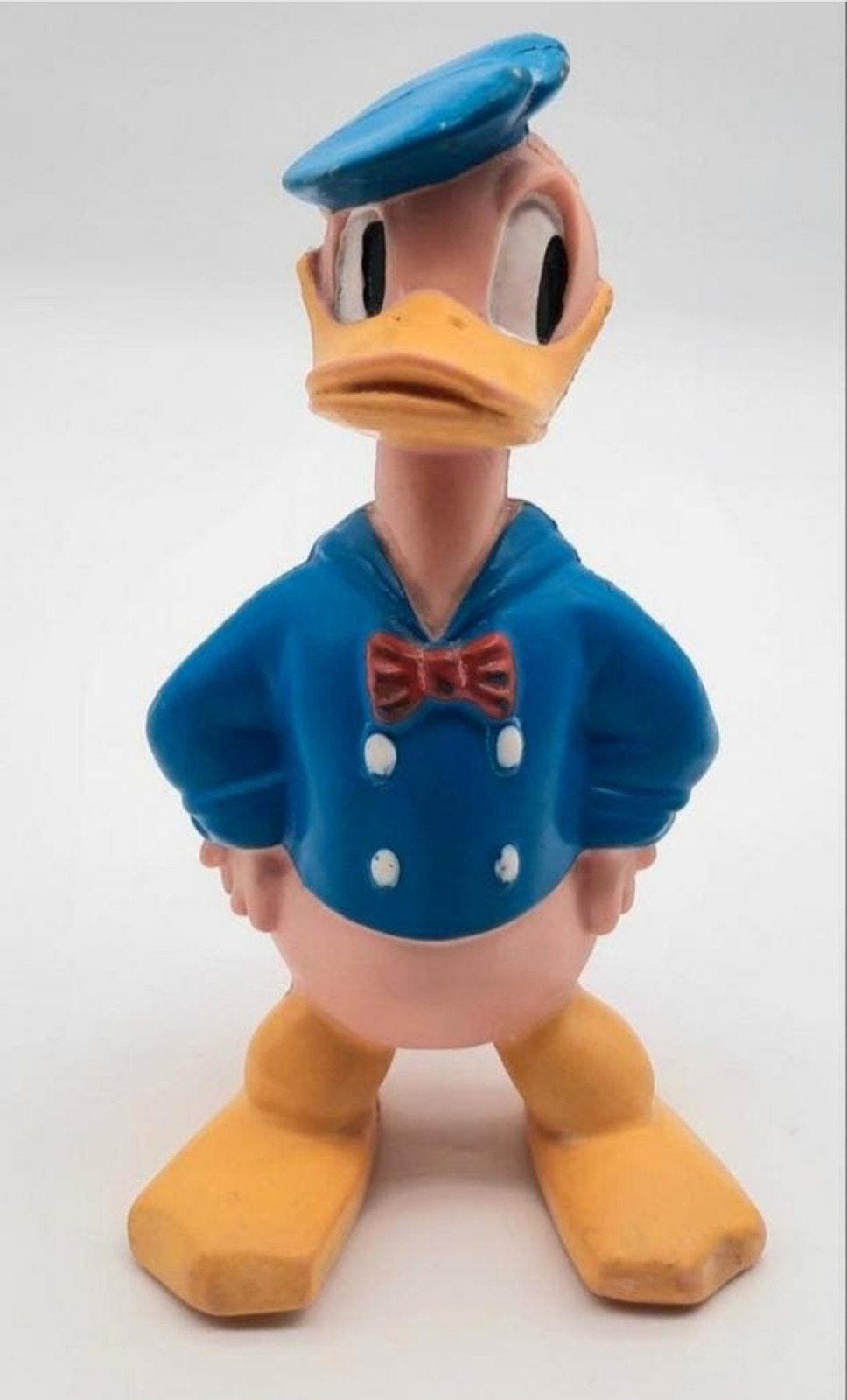Vintage Donald Duck Piep figuur uit 1959! ca. 21cm hoog, Ophalen of Verzenden, Donald Duck, Gebruikt, Beeldje of Figuurtje