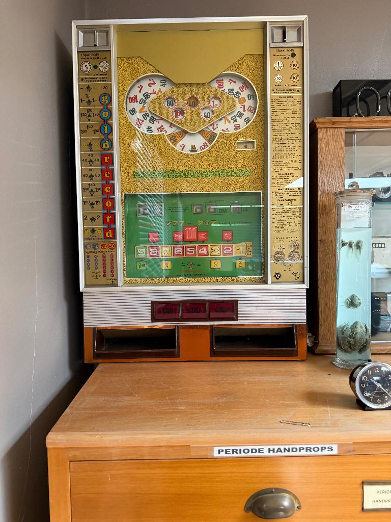 Vintage Rotamint gokkast, Verzamelen, Automaten | Gokkasten en Fruitautomaten, Gulden, Ophalen, Gebruikt