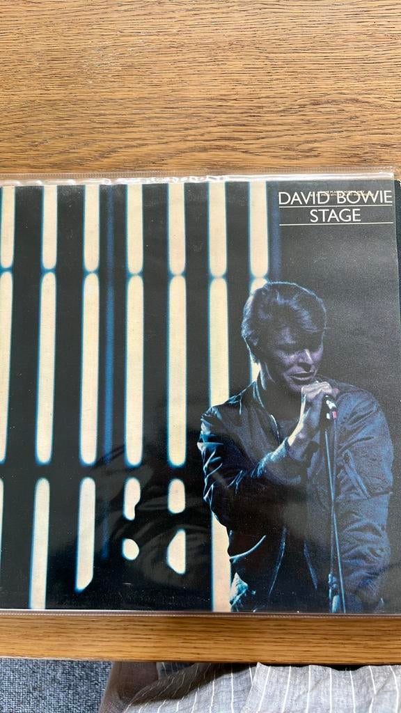 David Bowie - Stage (Blauw Vinyl, Originele Persing), Cd's en Dvd's, Vinyl | Pop, Ophalen, Colored vinyl, 12 inch, 1970 - 1979