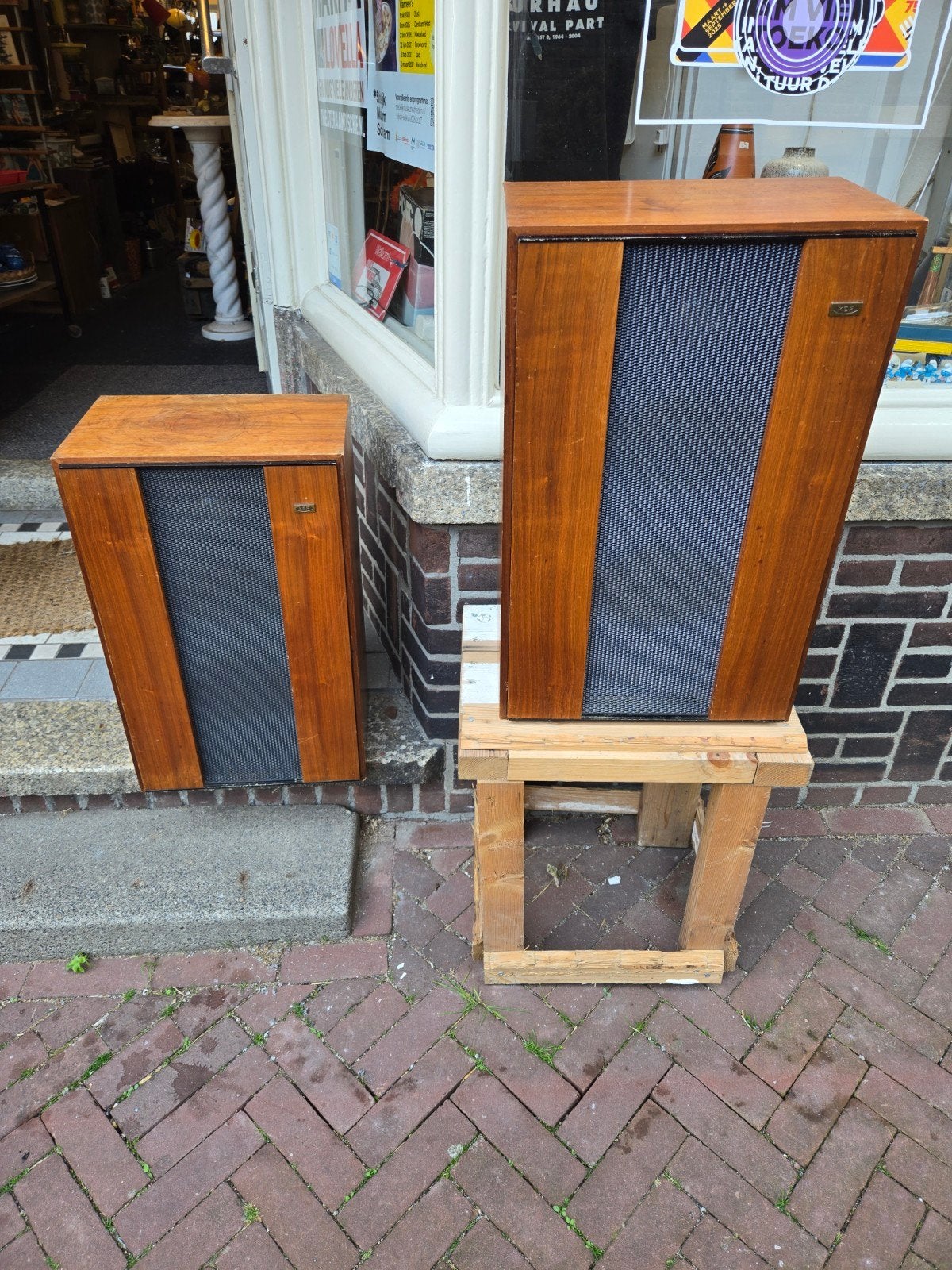 kef concord vintage luidsprekers, Ophalen, Gebruikt, Minder dan 60 watt, Overige merken