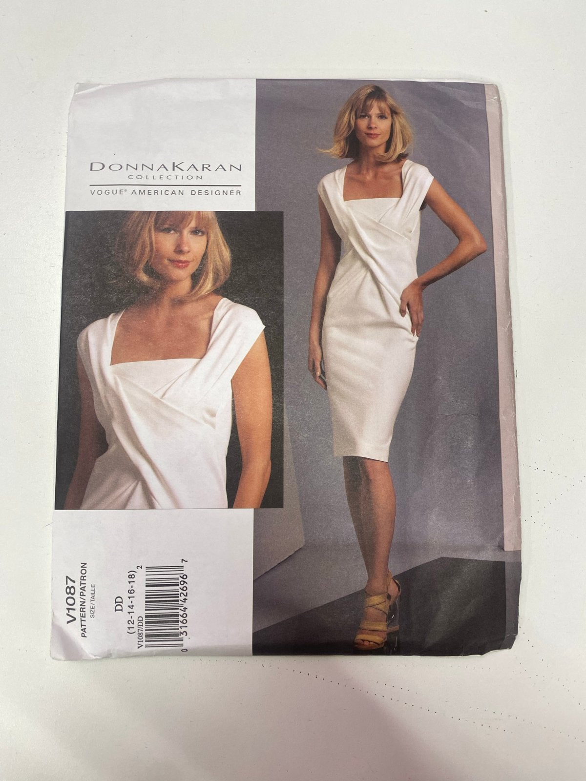 Donna Karan Vogue V1087 naaipatroon - Maat 12-18, Overige merken, Overige typen, Vrouw, Ophalen of Verzenden