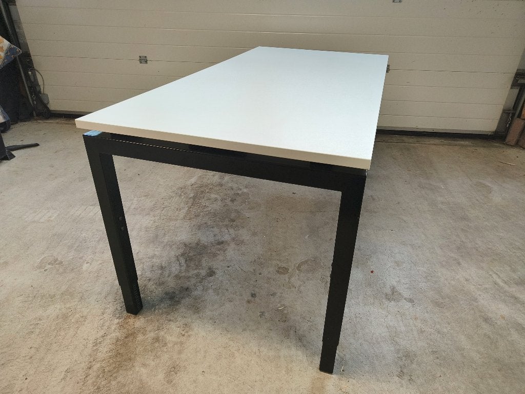 Now! bureau 160x80 wit (2), Ophalen, 160 cm, In hoogte verstelbaar, Spaanplaat of MDF