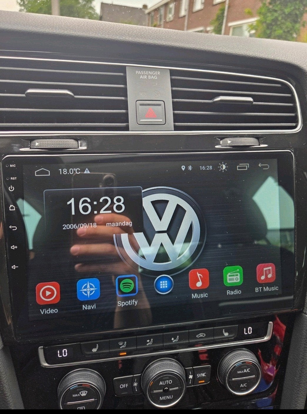Compleet Android scherm voor golf 7, Auto diversen, Ophalen of Verzenden, Zo goed als nieuw