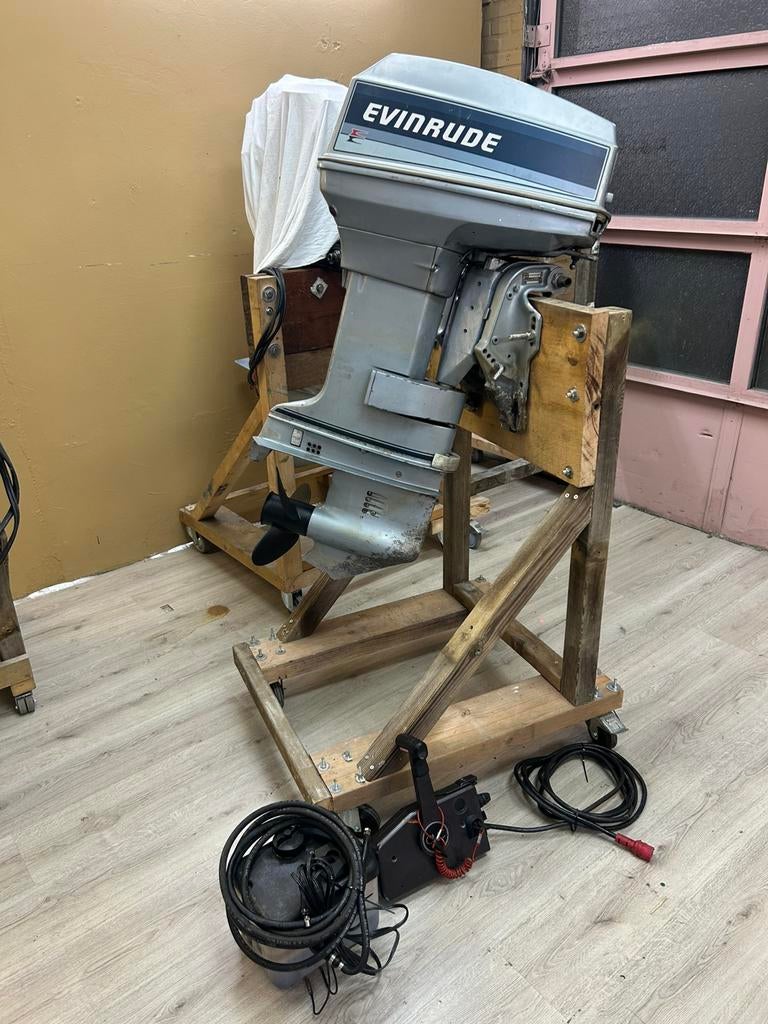 Evinrude 40 pk 2 takt VRO project langstaart compleet, Ophalen, Gebruikt, Elektrische start, 30 pk of meer