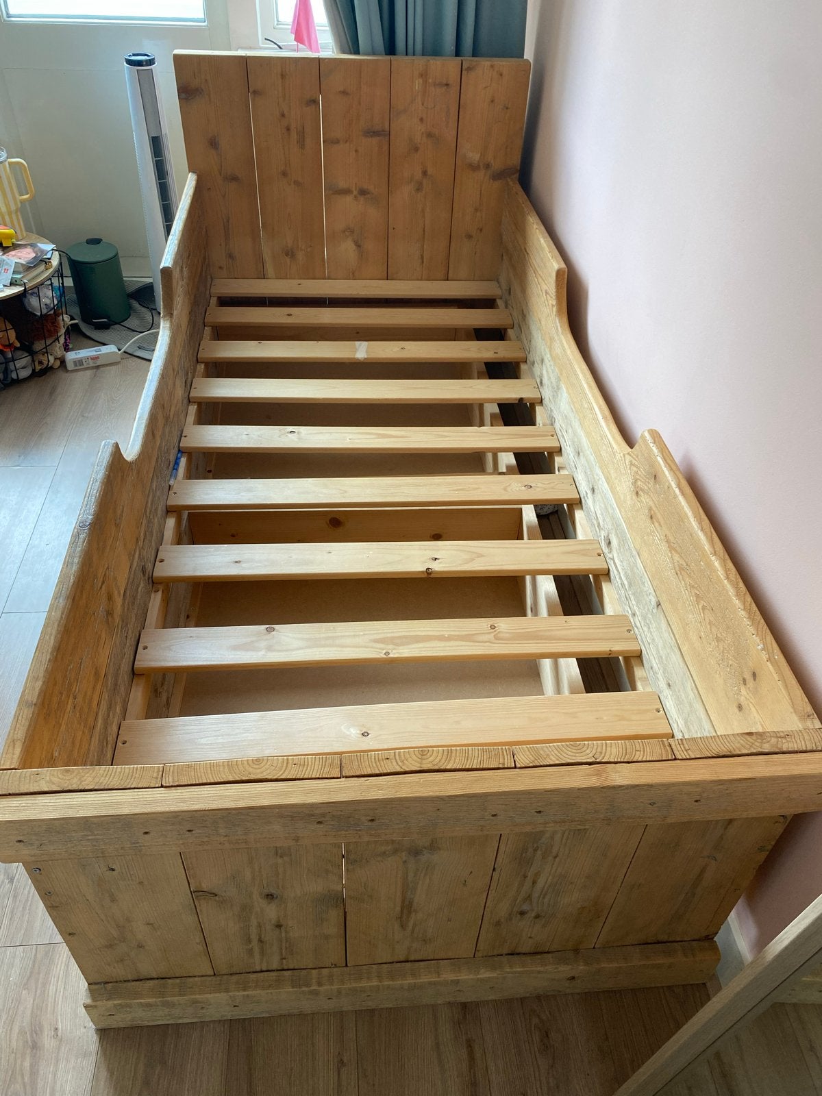 Steiger houten eenpersoonsbed, Gebruikt, 90 cm, Eenpersoons, Ophalen of Verzenden