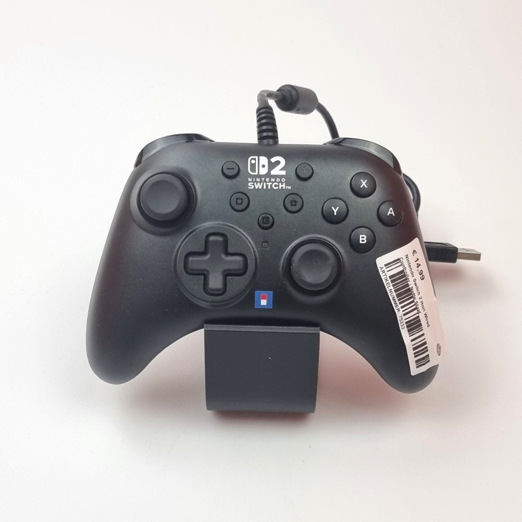 Nintendo Switch 2 Hori Wired Controller | Nette Staat, Spelcomputers en Games, Nintendo, Zo goed als nieuw, Support@nintendo.com