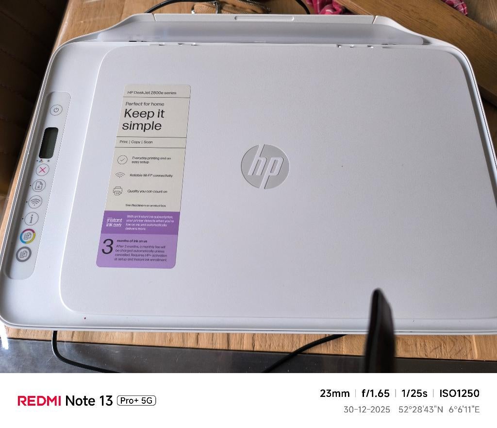 hp printer 2810 e met garantie, Computers en Software, Printers, Kleur printen, Printer, Hewlett Packard (HP), Ophalen of Verzenden