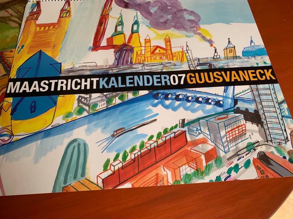 Kalender Guus van Eck Maastricht 2007 60 x50, Ophalen of Verzenden, Zo goed als nieuw, Film en Tv