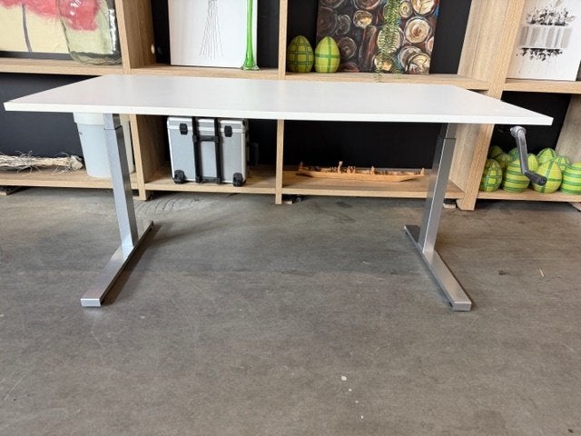 Sedus Verstelbaar bureau / tafel met slinger, kabelgoot,10st, 160 cm, Gebruikt, Metaal, Ophalen of Verzenden