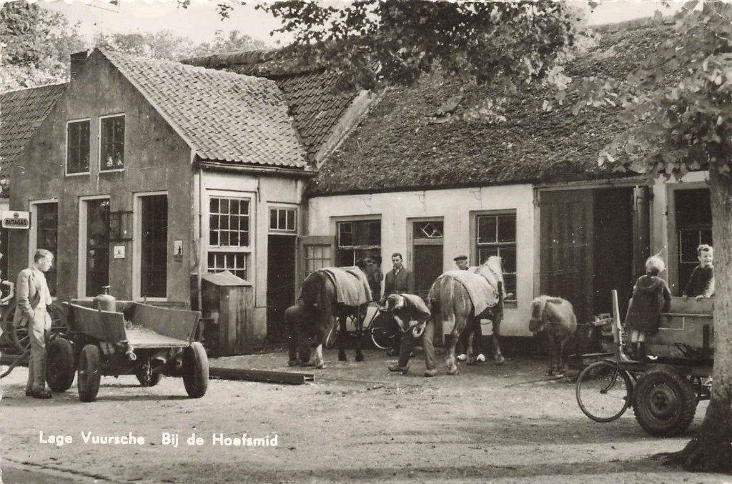 Lage Vuursche, Bij de Hoefsmid, Ophalen of Verzenden, 1960 tot 1980, Gelopen, Utrecht