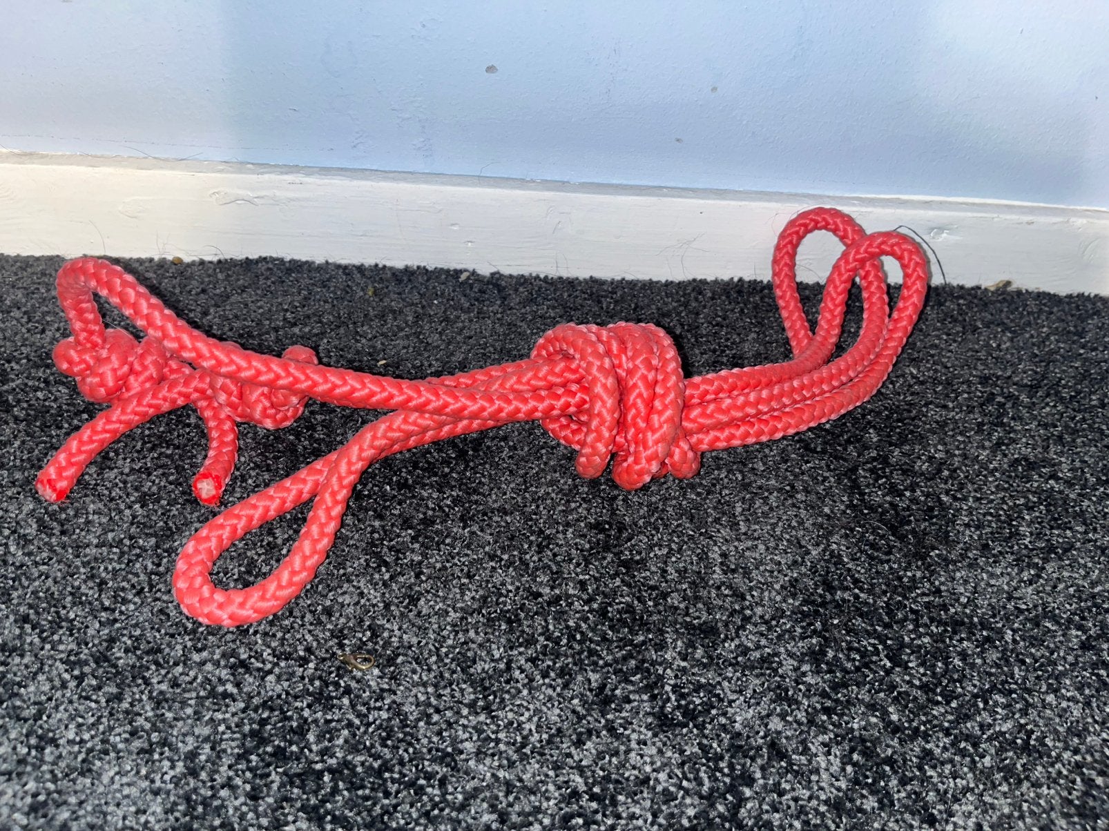 Roze ritmische gymnastiek touw, Sport en Fitness, Ophalen of Verzenden, Sport-springtouw, Zo goed als nieuw
