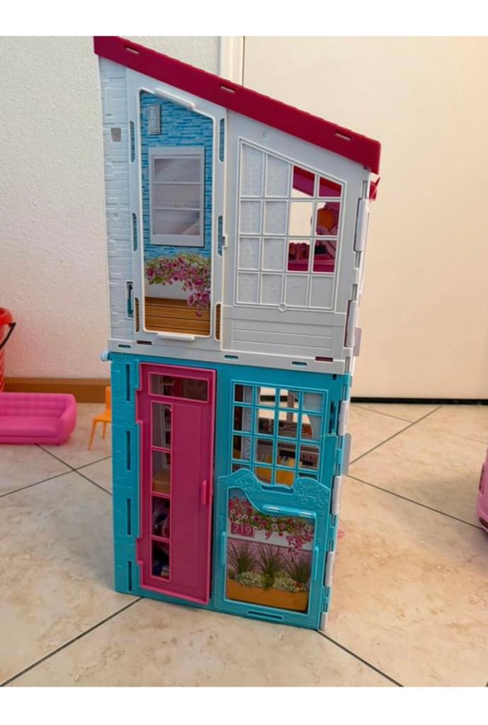 Barbiehuis Malibu Villa, Ophalen of Verzenden, Zo goed als nieuw, Poppenhuis