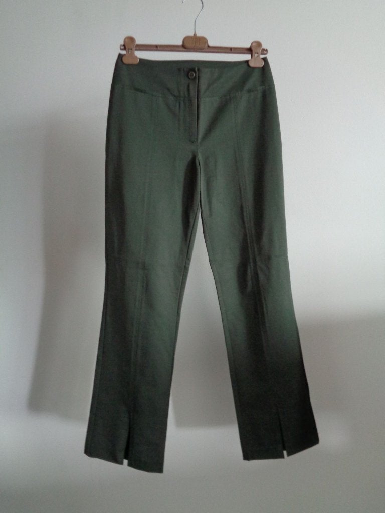 Donna S groene broek, maat 38, Maat 38/40 (M), Verzenden, Zo goed als nieuw, Lang