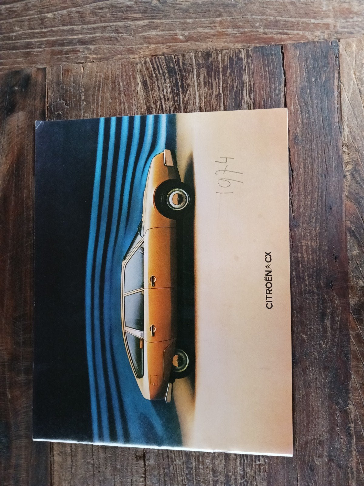 Citroen CX folder 1974, Ophalen of Verzenden, Gelezen, Citroën