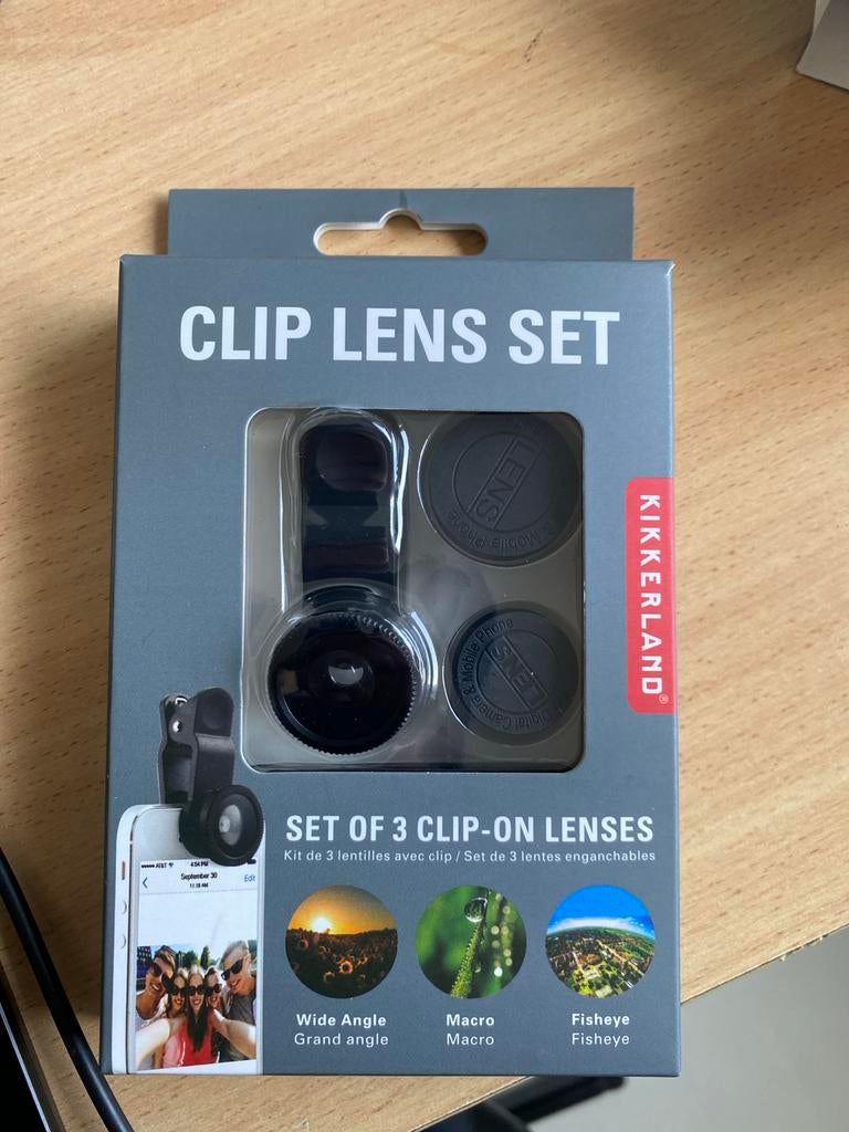 (Nieuw) Kikkerland Clip Lens Set voor mobiele telefoon, Ophalen of Verzenden, Nieuw, Overige typen