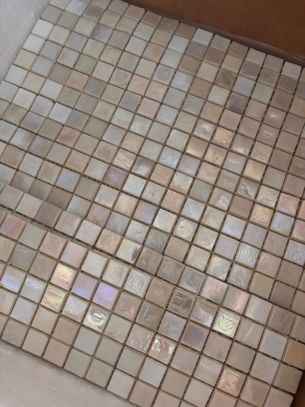 Restje Sicis mozaïek matjes Iridium Zinnia 30x30 (6 stuks), Ophalen, Overige materialen, Gebruikt, Wandtegels