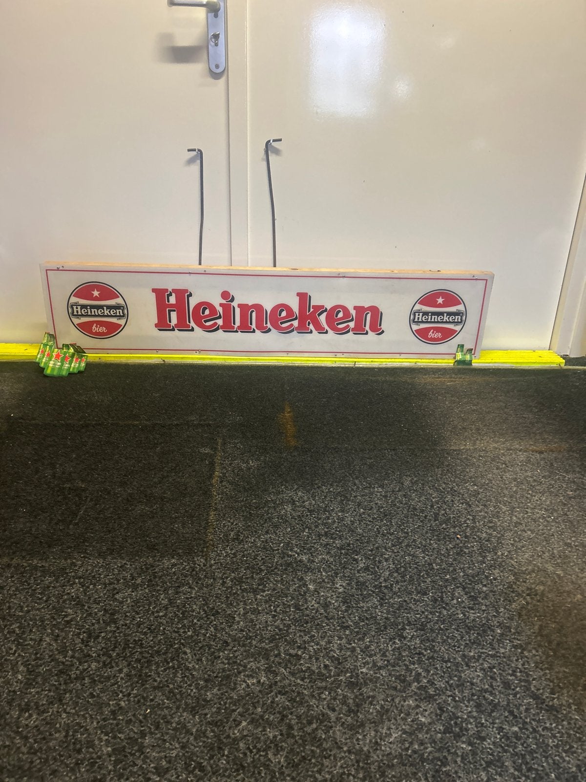 Vintage Heineken Reclamebord - Lichtbak, Verzamelen, Ophalen of Verzenden, Gebruikt, Reclamebord