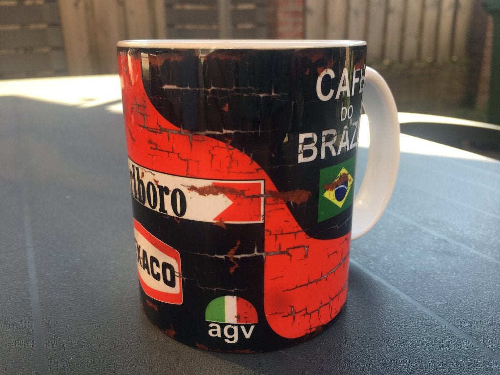 ✅ Emerson Fittipaldi Helmet mok Vintage olie F1 Autosport, Ophalen of Verzenden, Nieuw, Formule 1