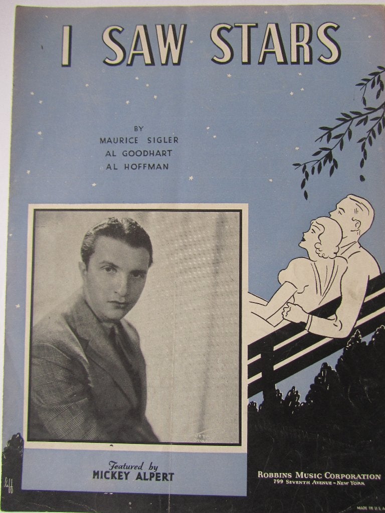 I SAW STARS **Oude Bladmuziek uit 1934**, Ophalen of Verzenden, Gebruikt, Artiest of Componist, Overige genres