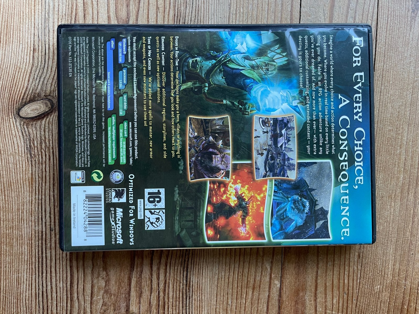 Fable: The Lost Chapters PC-CD Games - RPG Avontuur, 1 speler, Ophalen of Verzenden, Zo goed als nieuw, Role Playing Game (Rpg)