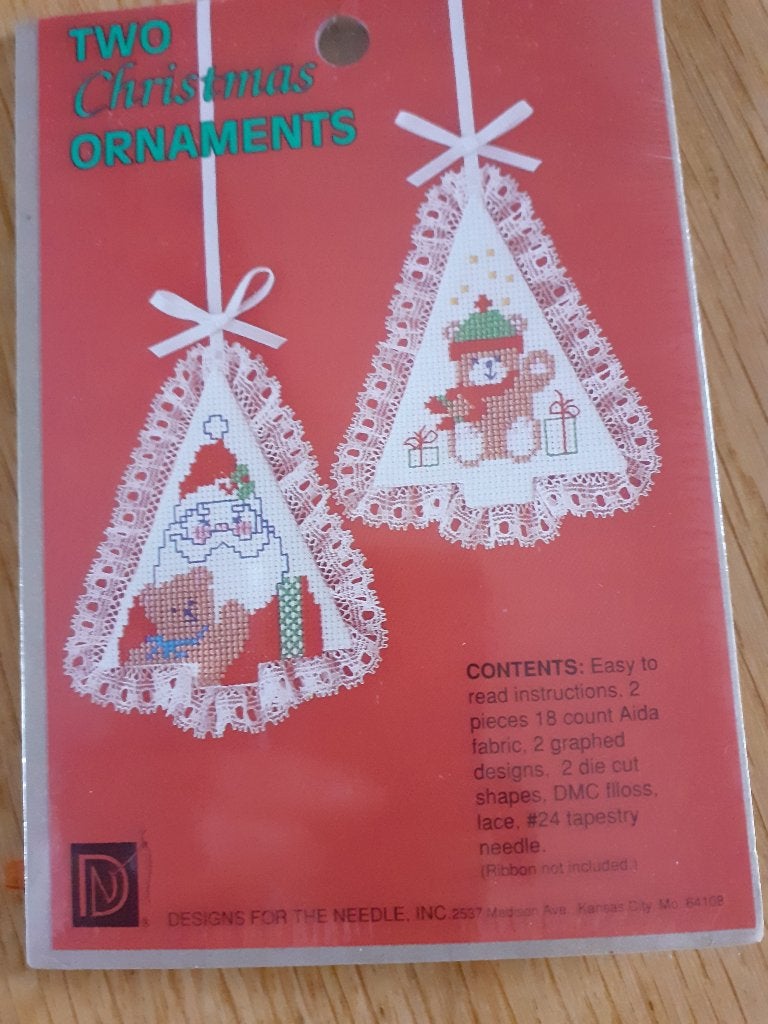 Borduur pakketje kerstornament, Ophalen of Verzenden, Nieuw, Handborduren, Borduurpakket