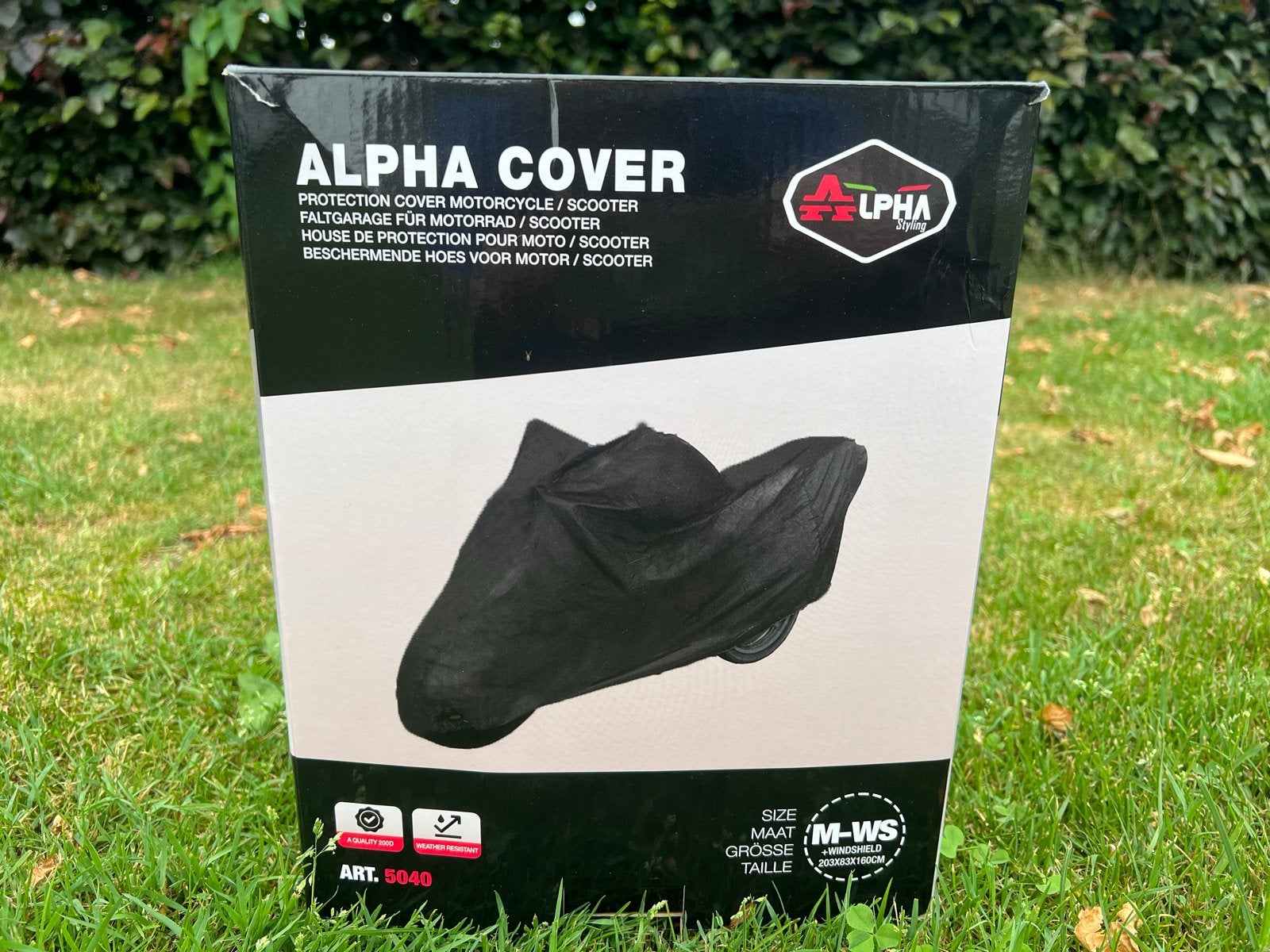 Alpha Cover Beschermhoes Motor/Scooter Maat M-WS, Motoren, Ophalen of Verzenden, Nieuw