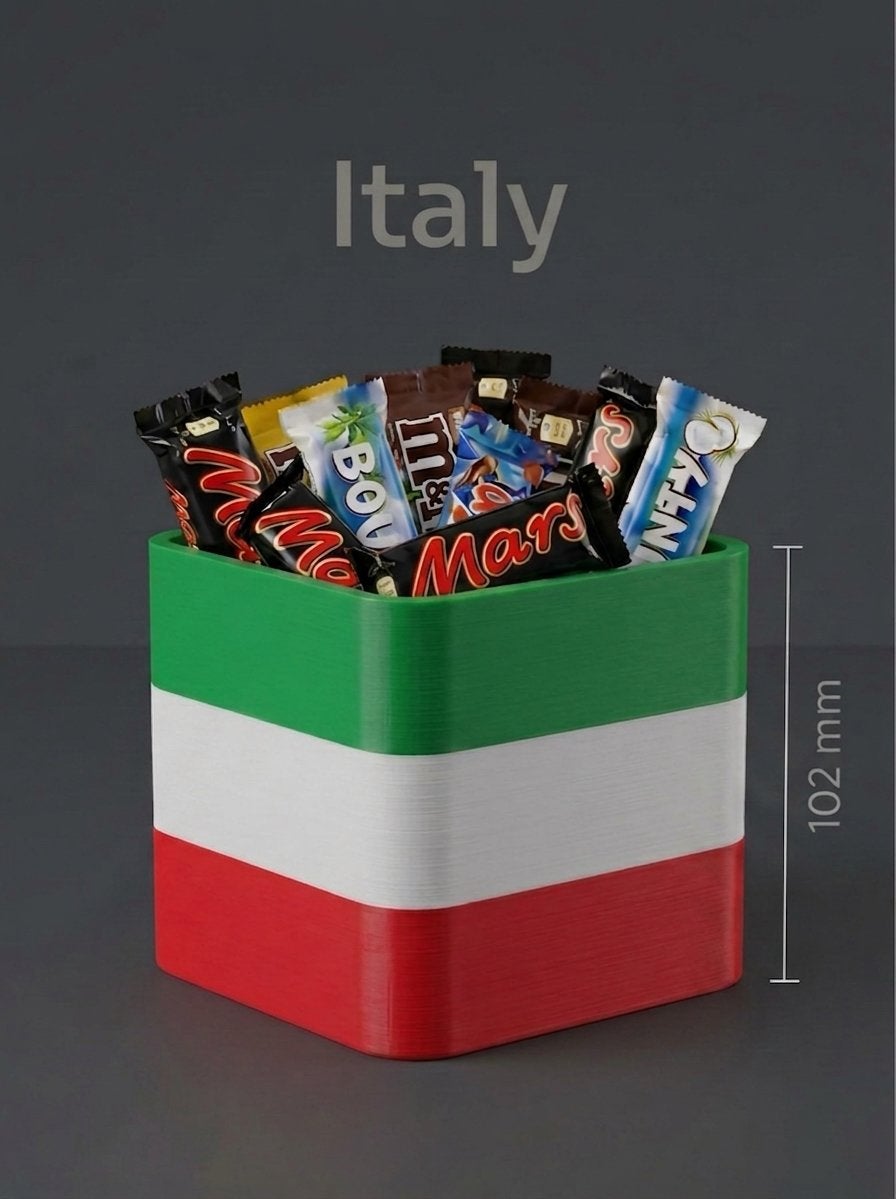 Personaliseerbare Organizer Vlag Italy. Uniek Cadeau!, Antiek en Kunst, Ophalen of Verzenden, Overige typen, Kunststof