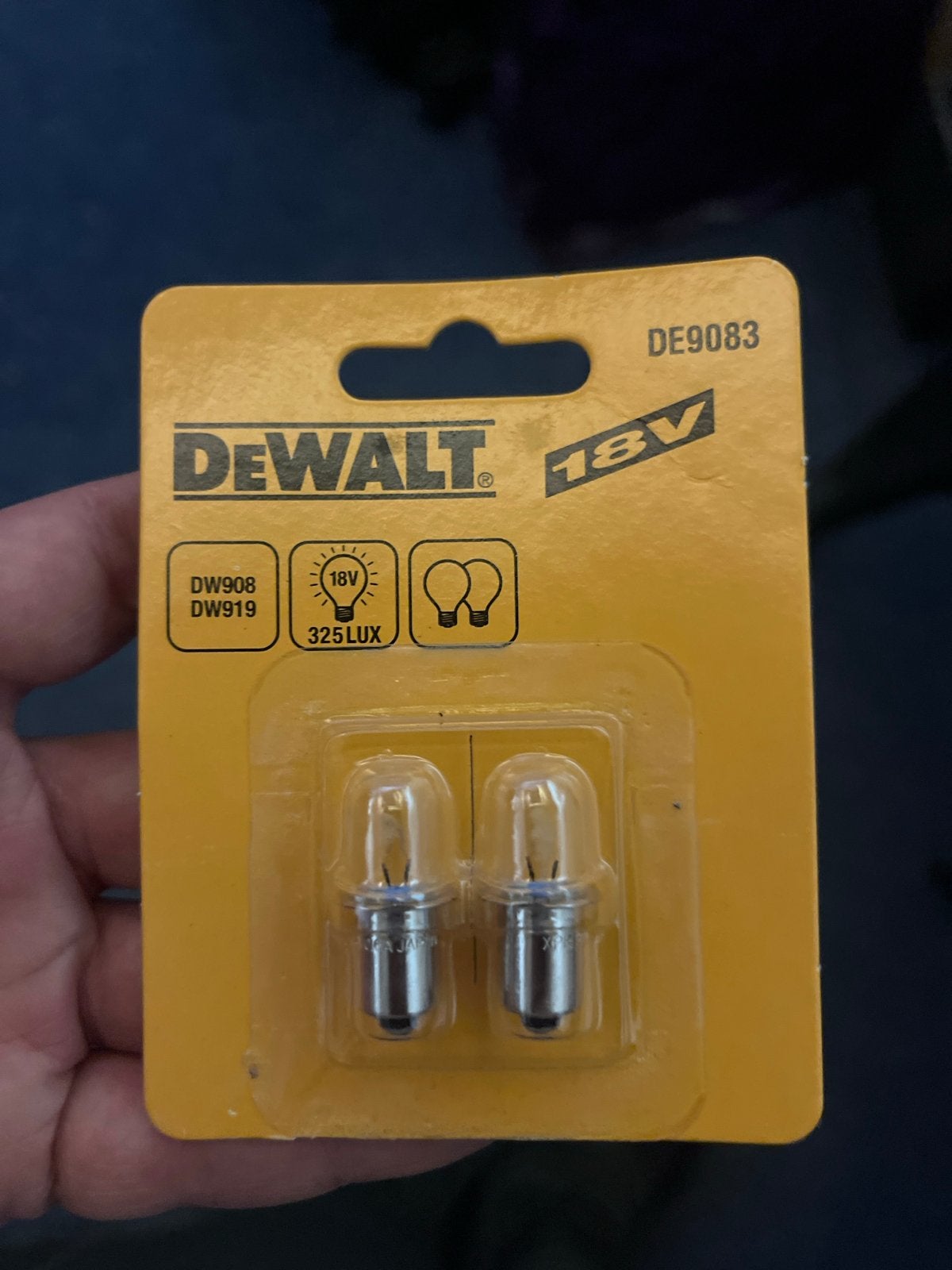 DeWalt DE9083 18V gloeilampen voor DW908/DW919 (6 stuks)