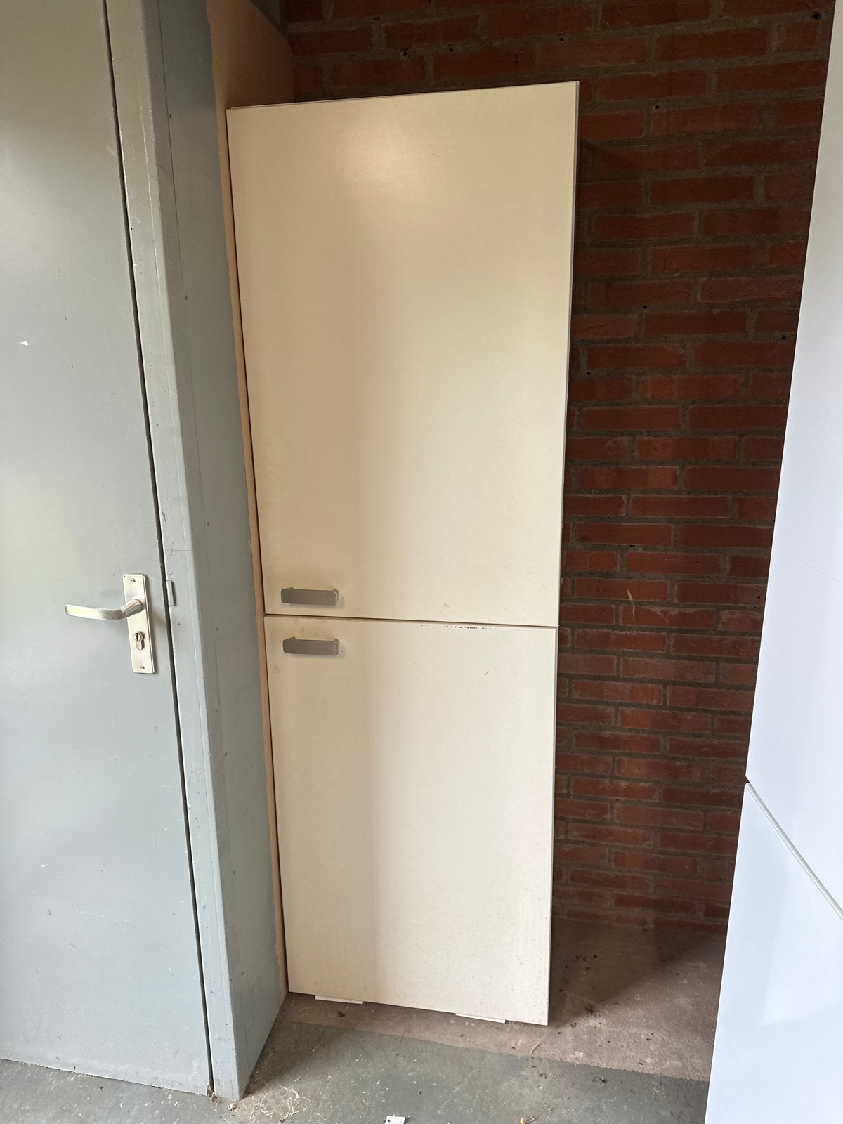 Witte opbergkastjes 2x met planken, Ophalen, Gebruikt