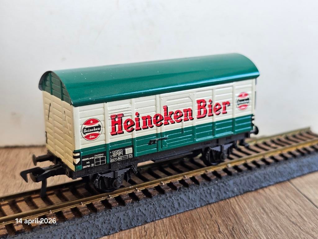 Modeltrein Ho fleischmann Heineken Bier, Hobby en Vrije tijd, Modeltreinen | H0, Ophalen of Verzenden, Gelijkstroom, Wagon, Fleischmann
