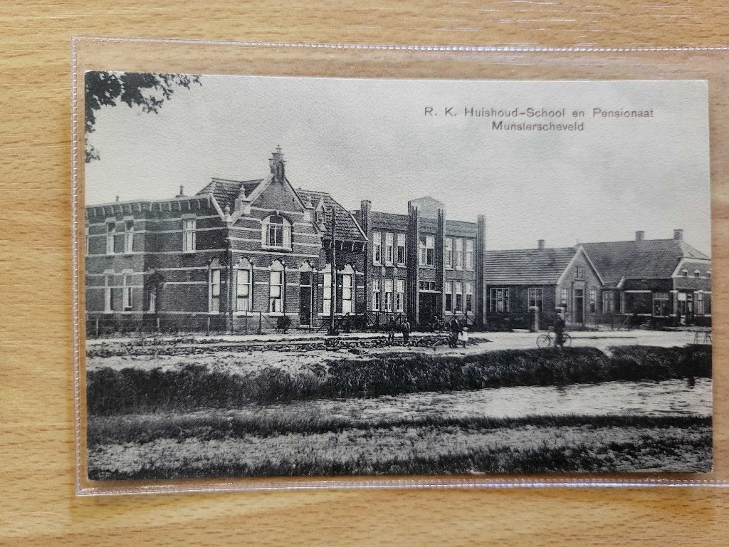 ansicht EMMERCOMPASCUUM huishoudschool, Ophalen of Verzenden, Voor 1920, Drenthe