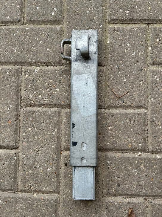Schuifvergrendeling bakverhoger 60x40 mm zwaar model, Ophalen of Verzenden, Zo goed als nieuw