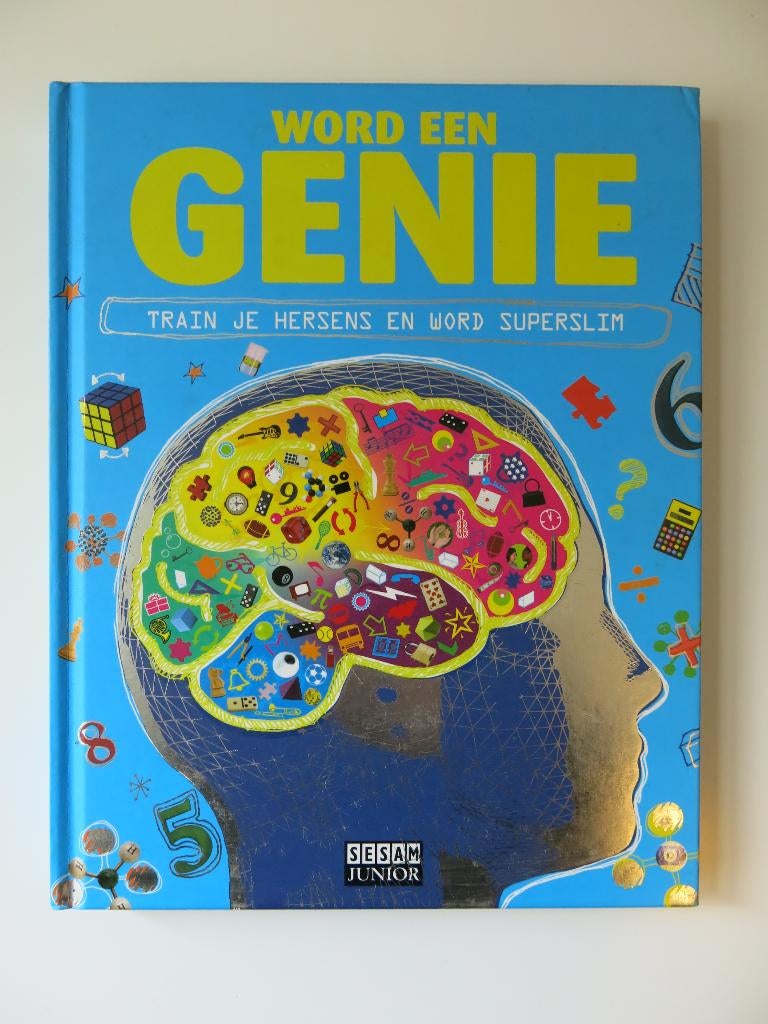 kinderboek "Word een genie" train je hersens, Boeken, Ophalen, Zo goed als nieuw, Sesam junior, Non-fictie