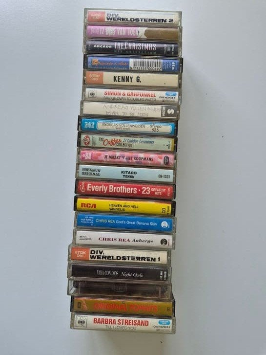 20 casettebandjes divers, Cd's en Dvd's, Ophalen, Zo goed als nieuw, Overige genres, 1 bandje