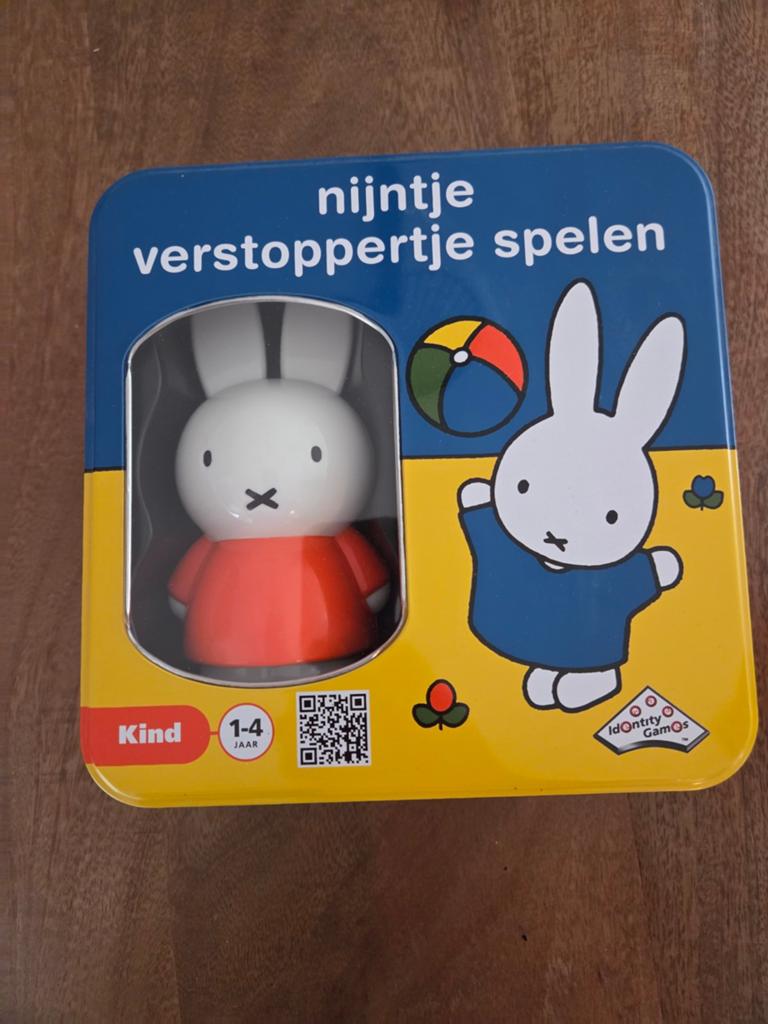 Nijntje Verstoppertje Spelen in Blikken Doos met Kaartjes, Ophalen of Verzenden, Nieuw, Jongen of Meisje